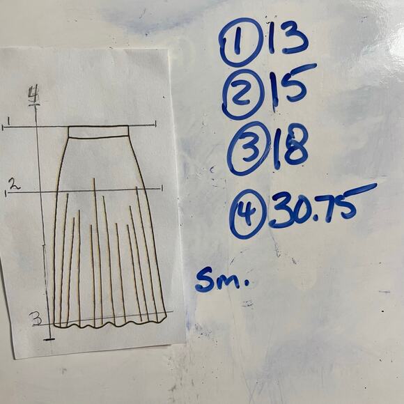 NWOT - Ellison Ell Slit Midi Denim Skirt - Picture 5 of 5